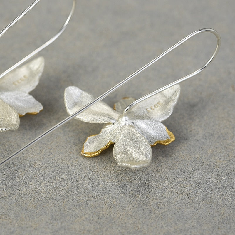 Handmade Iris Flower Dangle Earrings – Ivy & Taylor