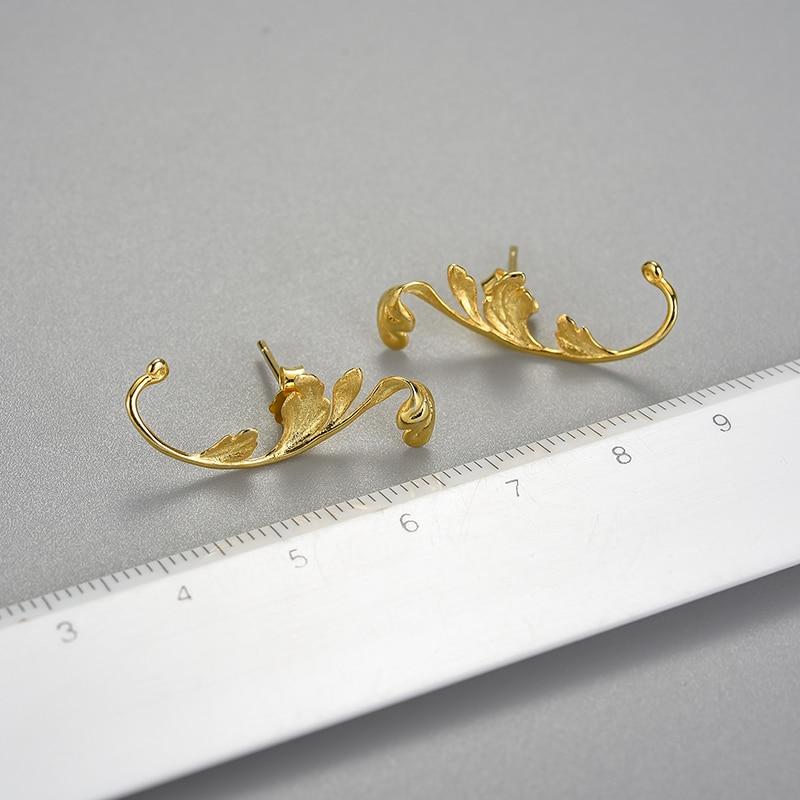 Acanthus Leaf Earrings - Boutique Bristol