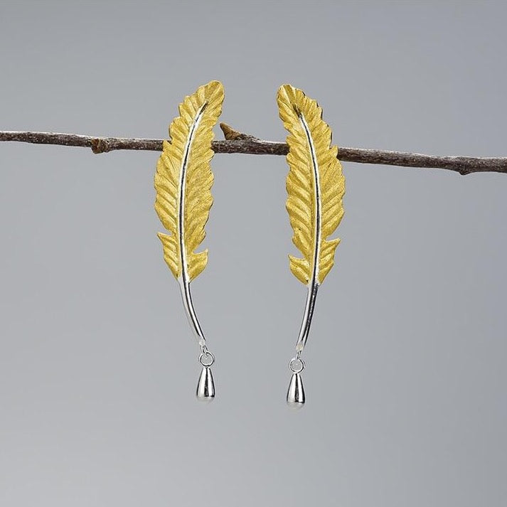 Feather Earrings - Boutique Bristol